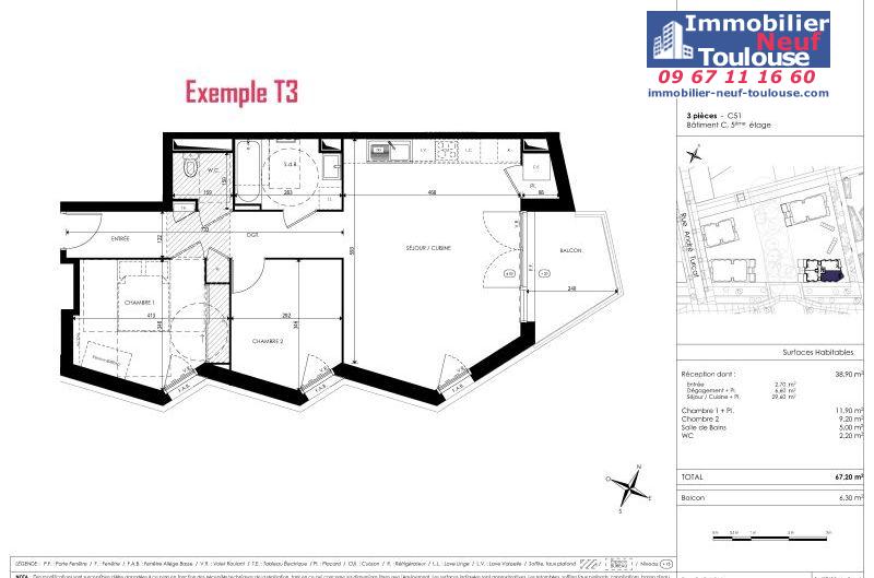 Appartements neufs à Toulouse Saint Martin Du Touch - Programmes immobiliers neufs Kaufman Horizon Boisé