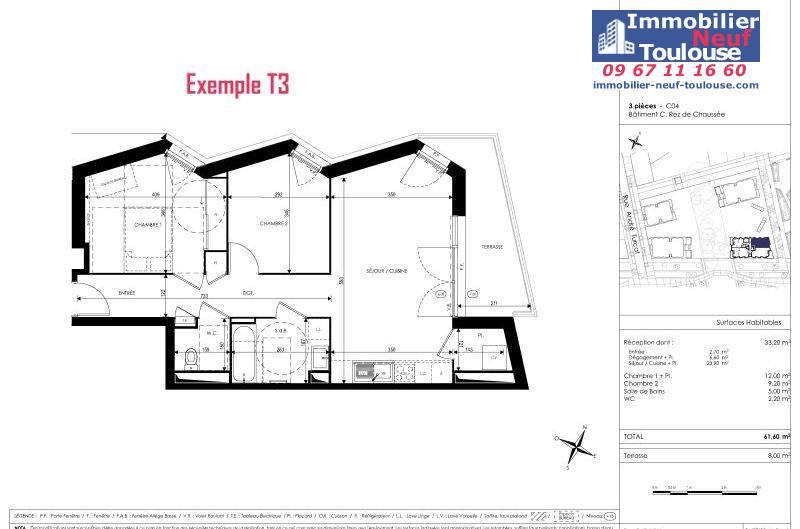 Appartements neufs à Toulouse Saint Martin Du Touch - Programmes immobiliers neufs Kaufman Horizon Boisé