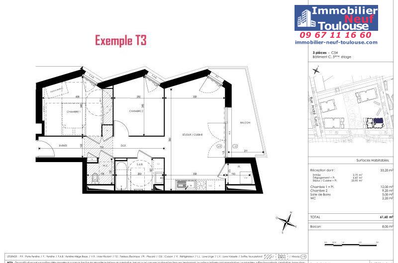 Appartements neufs à Toulouse Saint Martin Du Touch - Programmes immobiliers neufs Kaufman Horizon Boisé