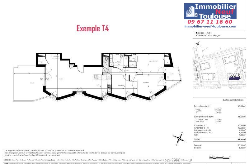Appartements neufs à Toulouse Saint Martin Du Touch - Programmes immobiliers neufs Kaufman Horizon Boisé