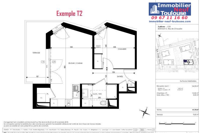 Appartements neufs à Toulouse Saint Martin Du Touch - Programmes immobiliers neufs Kaufman Horizon Boisé