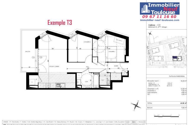 Appartements neufs à Toulouse Saint Martin Du Touch - Programmes immobiliers neufs Kaufman Horizon Boisé