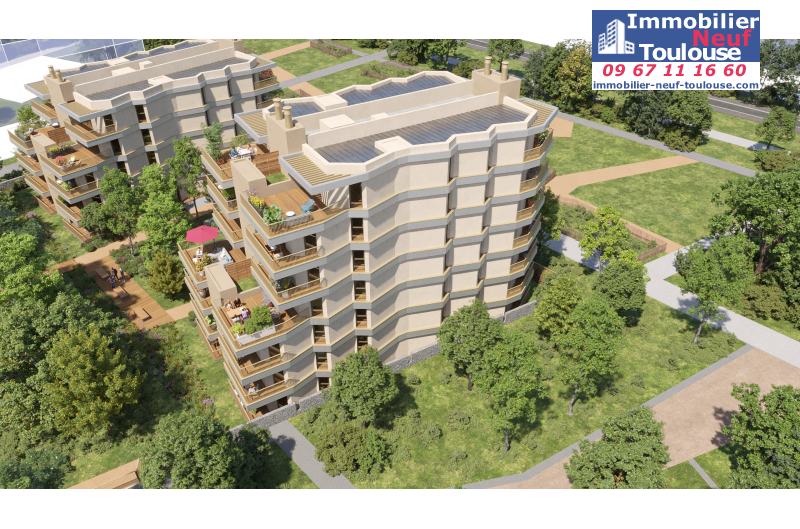 Appartements neufs à Toulouse Saint Martin Du Touch - Programmes immobiliers neufs Kaufman Horizon Boisé