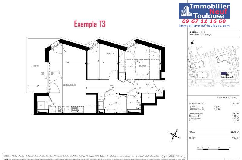 Appartements neufs à Toulouse Saint Martin Du Touch - Programmes immobiliers neufs Kaufman Horizon Boisé