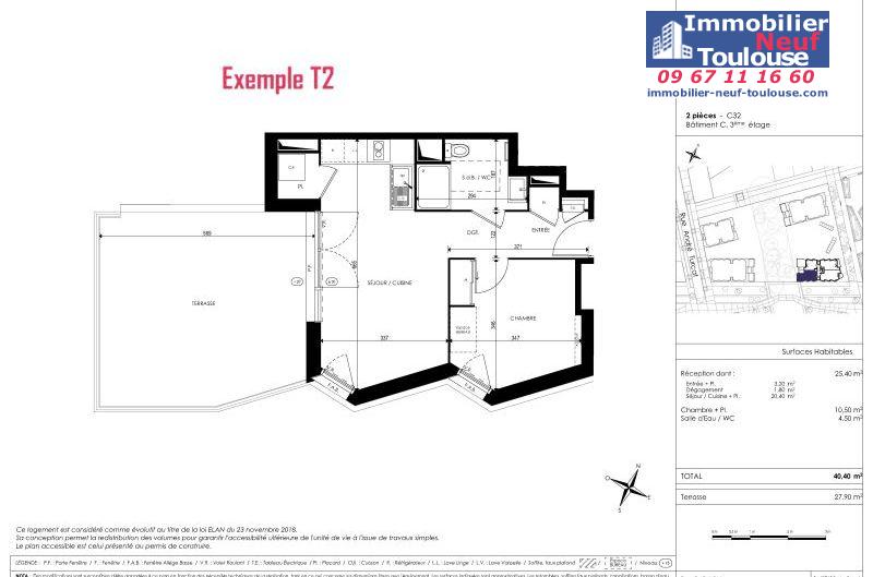 Appartements neufs à Toulouse Saint Martin Du Touch - Programmes immobiliers neufs Kaufman Horizon Boisé
