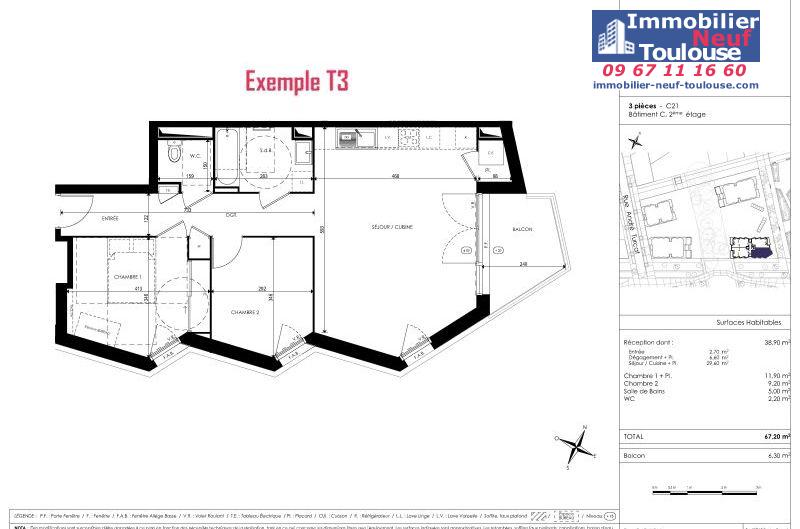 Appartements neufs à Toulouse Saint Martin Du Touch - Programmes immobiliers neufs Kaufman Horizon Boisé