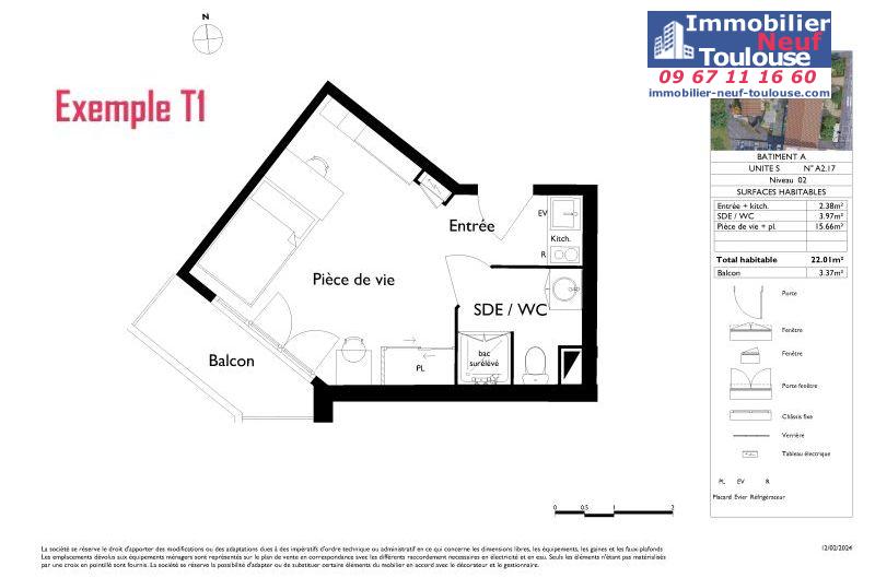 Studios étudiants LMNP neufs à Toulouse Saint Cyprien - Programmes immobiliers neufs LP Promotion STUDENTLY TOULOUSE ST CYPRIEN //