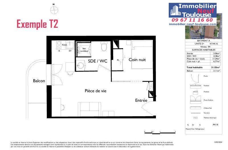 Studios étudiants LMNP neufs à Toulouse Saint Cyprien - Programmes immobiliers neufs LP Promotion STUDENTLY TOULOUSE ST CYPRIEN //