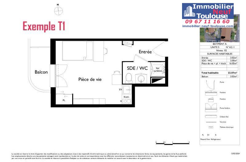Studios étudiants LMNP neufs à Toulouse Saint Cyprien - Programmes immobiliers neufs LP Promotion STUDENTLY TOULOUSE ST CYPRIEN //