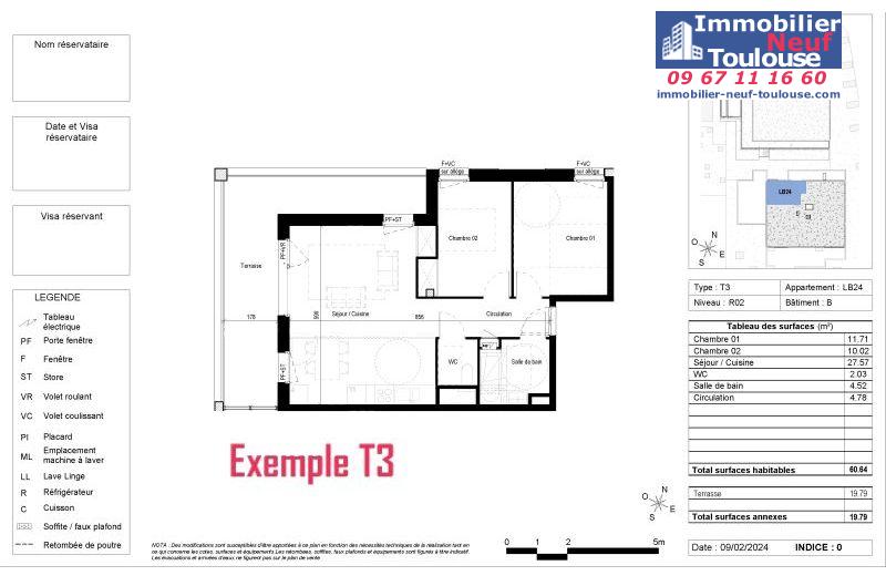 Appartements neufs à Blagnac - Programmes immobiliers neufs Vinci CARRE DES CEDRES