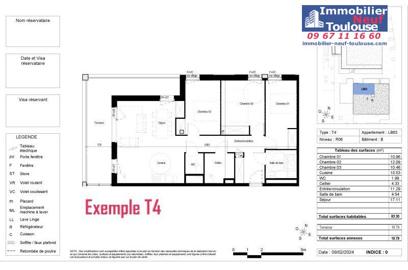 Appartements neufs à Blagnac - Programmes immobiliers neufs Vinci CARRE DES CEDRES