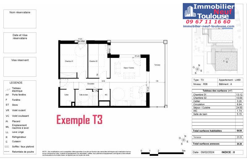Appartements neufs à Blagnac - Programmes immobiliers neufs Vinci CARRE DES CEDRES