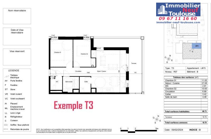Appartements neufs à Blagnac - Programmes immobiliers neufs Vinci CARRE DES CEDRES