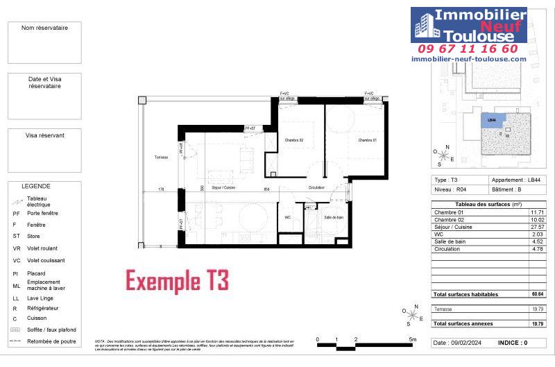 Appartements neufs à Blagnac - Programmes immobiliers neufs Vinci CARRE DES CEDRES