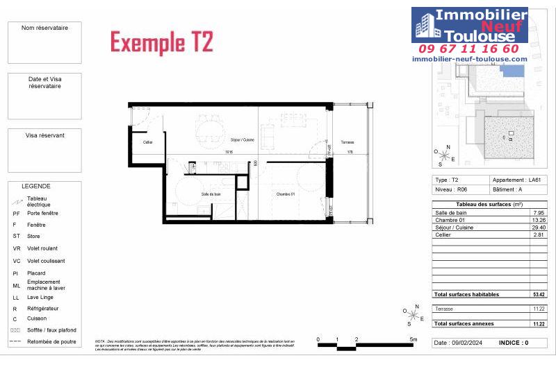 Appartements neufs à Blagnac - Programmes immobiliers neufs Vinci CARRE DES CEDRES