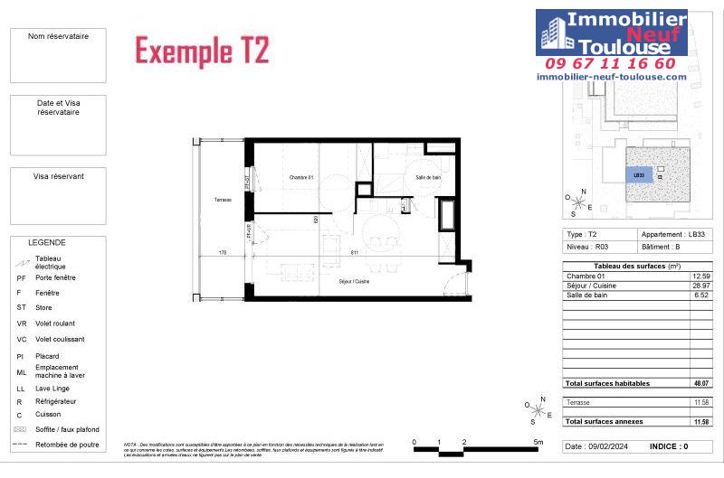 Appartements neufs à Blagnac - Programmes immobiliers neufs Vinci CARRE DES CEDRES