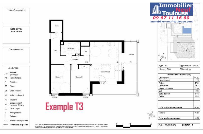 Appartements neufs à Blagnac - Programmes immobiliers neufs Vinci CARRE DES CEDRES