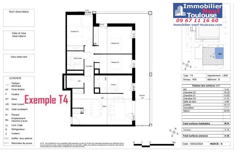 Appartements neufs à Blagnac - Programmes immobiliers neufs Vinci CARRE DES CEDRES