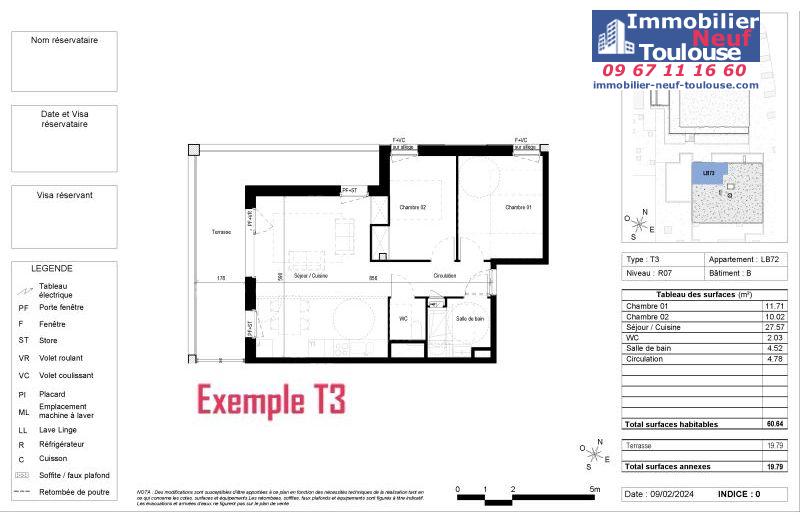 Appartements neufs à Blagnac - Programmes immobiliers neufs Vinci CARRE DES CEDRES