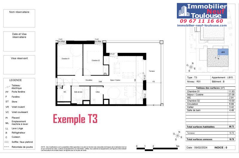Appartements neufs à Blagnac - Programmes immobiliers neufs Vinci CARRE DES CEDRES