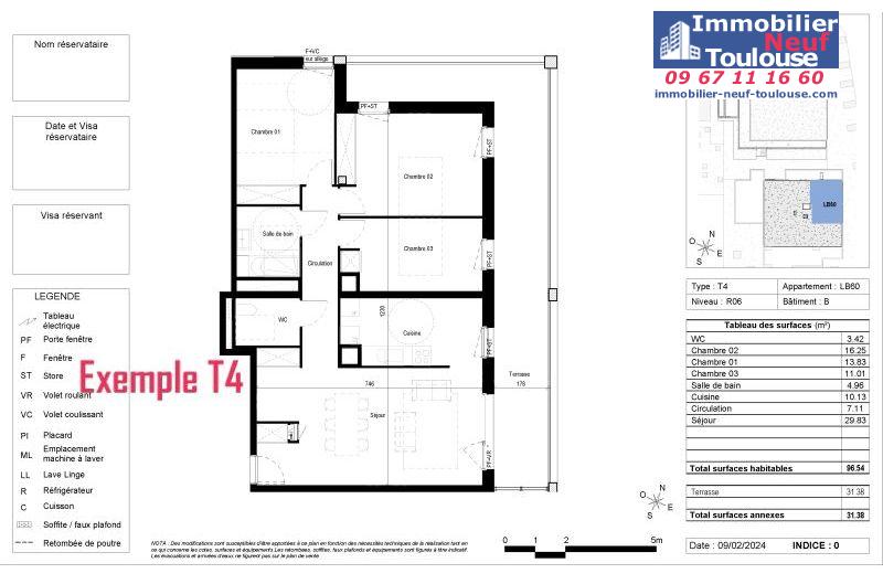 Appartements neufs à Blagnac - Programmes immobiliers neufs Vinci CARRE DES CEDRES
