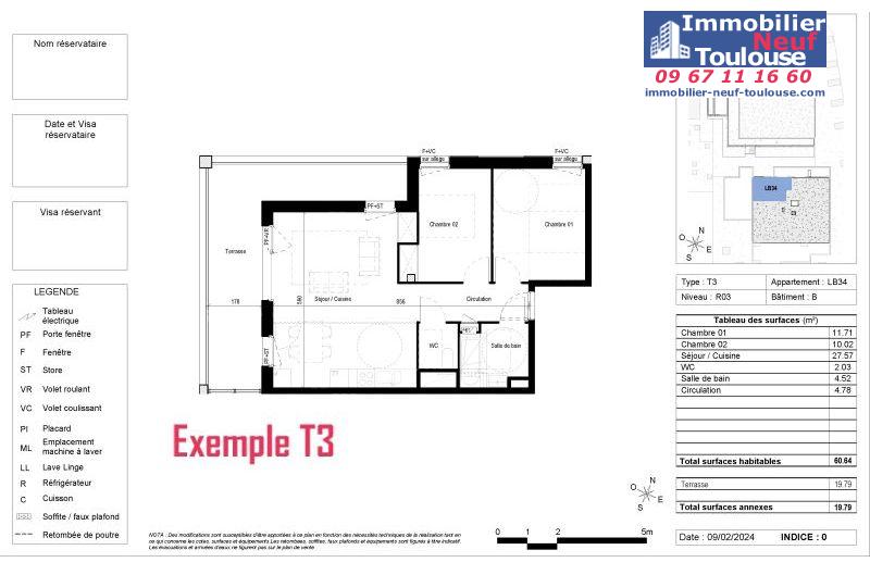 Appartements neufs à Blagnac - Programmes immobiliers neufs Vinci CARRE DES CEDRES