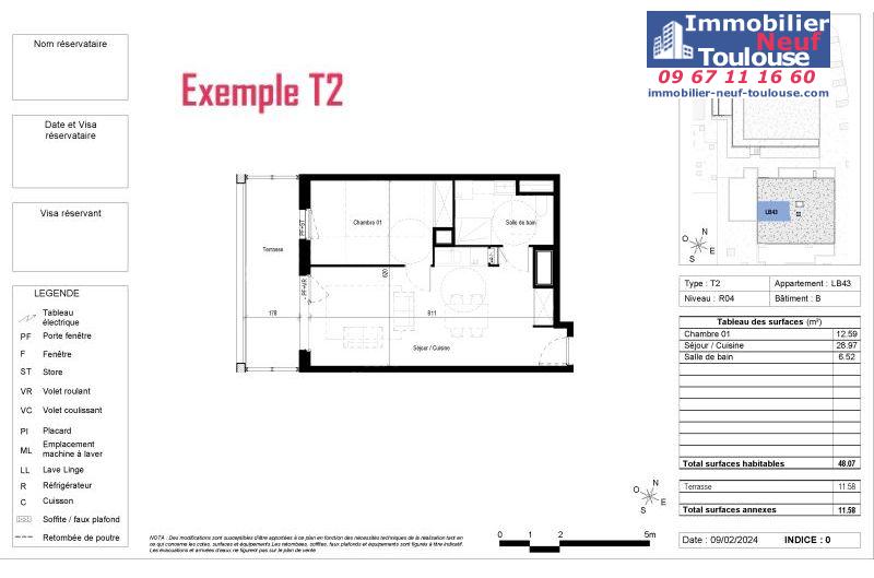 Appartements neufs à Blagnac - Programmes immobiliers neufs Vinci CARRE DES CEDRES