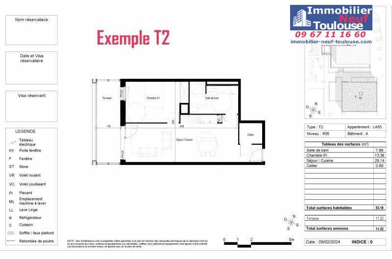 Appartements neufs à Blagnac - Programmes immobiliers neufs Vinci CARRE DES CEDRES