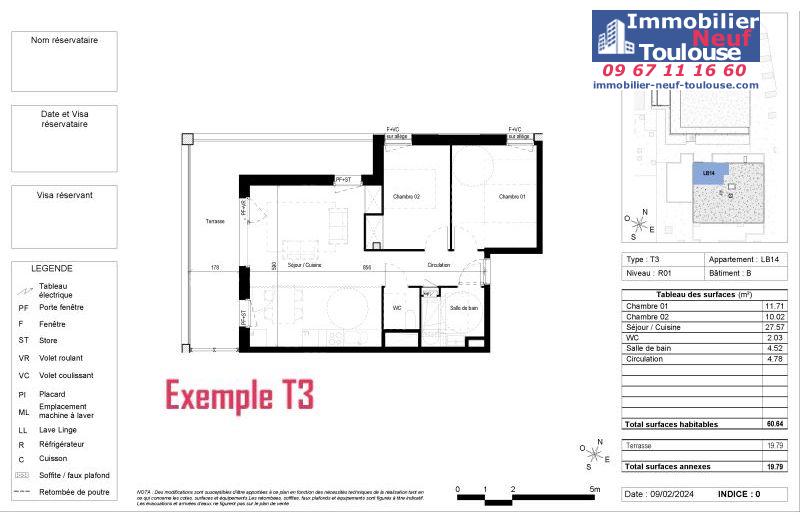 Appartements neufs à Blagnac - Programmes immobiliers neufs Vinci CARRE DES CEDRES