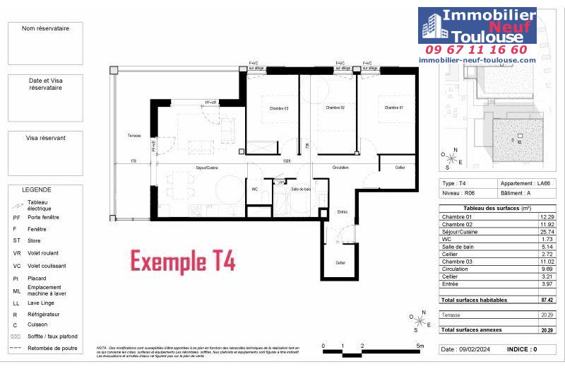 Appartements neufs à Blagnac - Programmes immobiliers neufs Vinci CARRE DES CEDRES