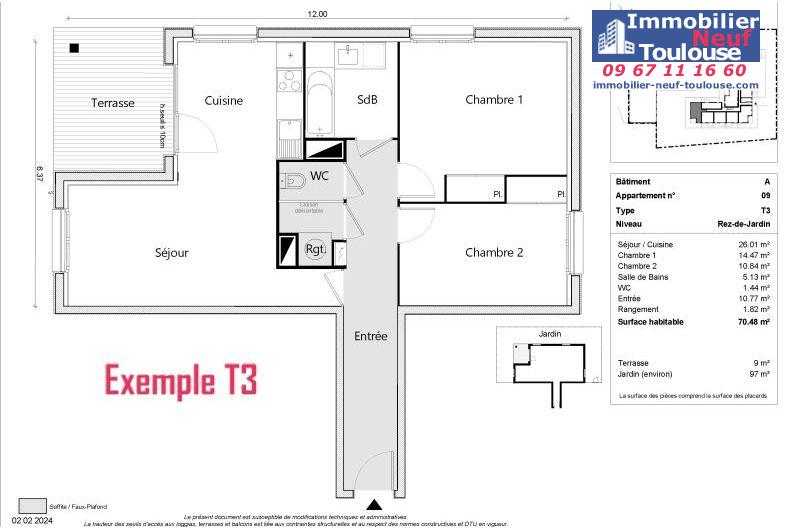 Appartements neufs à Labarthe-sur-lèze - Programmes immobiliers neufs z-Greencity CONFLUENCES 1