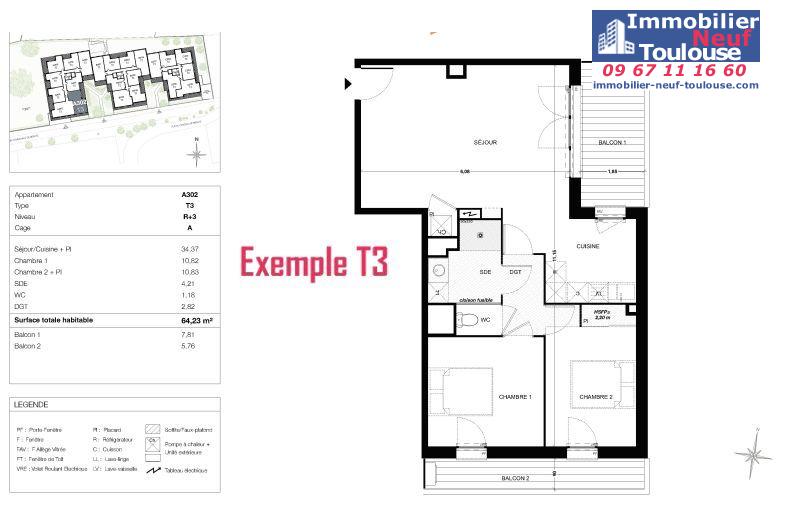 Appartements neufs à Quint Fonsegrives - Programmes immobiliers neufs Sogeprom Empreinte
