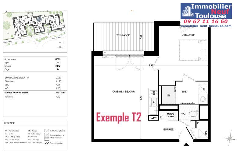 Appartements neufs à Quint Fonsegrives - Programmes immobiliers neufs Sogeprom Empreinte