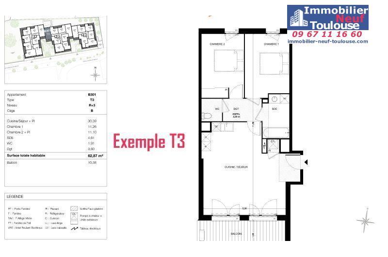 Appartements neufs à Quint Fonsegrives - Programmes immobiliers neufs Sogeprom Empreinte