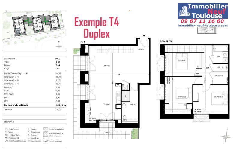 Appartements neufs à Quint Fonsegrives - Programmes immobiliers neufs Sogeprom Empreinte