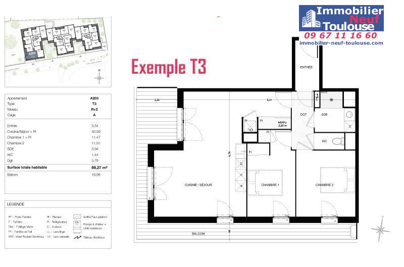 Appartements neufs à Quint Fonsegrives - Programmes immobiliers neufs Sogeprom Empreinte