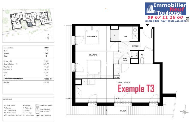 Appartements neufs à Quint Fonsegrives - Programmes immobiliers neufs Sogeprom Empreinte