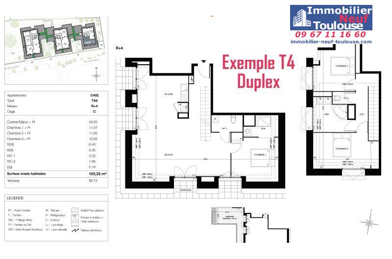 Appartements neufs à Quint Fonsegrives - Programmes immobiliers neufs Sogeprom Empreinte