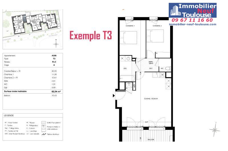 Appartements neufs à Quint Fonsegrives - Programmes immobiliers neufs Sogeprom Empreinte