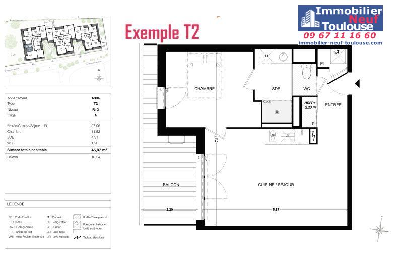 Appartements neufs à Quint Fonsegrives - Programmes immobiliers neufs Sogeprom Empreinte