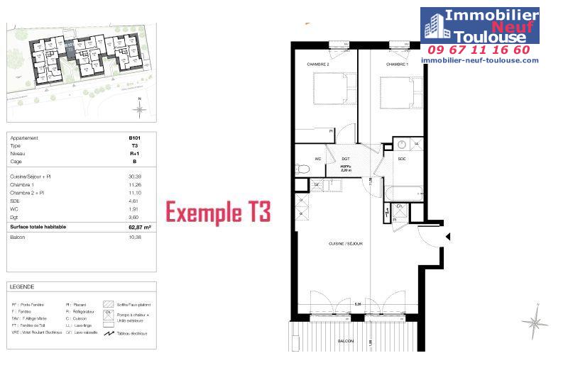 Appartements neufs à Quint Fonsegrives - Programmes immobiliers neufs Sogeprom Empreinte