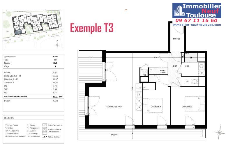 Appartements neufs à Quint Fonsegrives - Programmes immobiliers neufs Sogeprom Empreinte