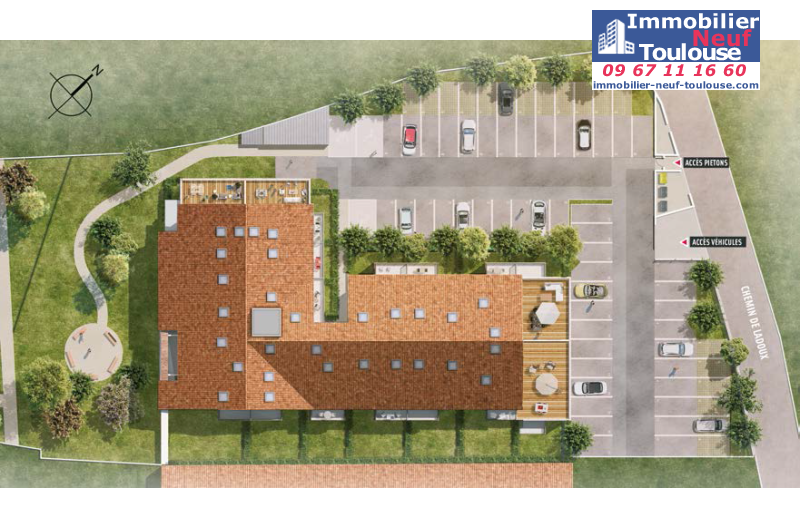 Appartements neufs à Saint-jory - Programmes immobiliers neufs cailleau Les Jardins d'Assyrie