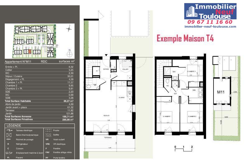 Maisons neuves à Pibrac - Programmes immobiliers neufs Urbis PASEO