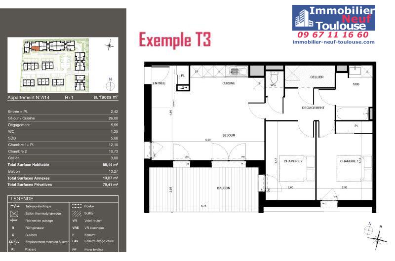 Appartements neufs à Pibrac - Programmes immobiliers neufs Urbis PASEO