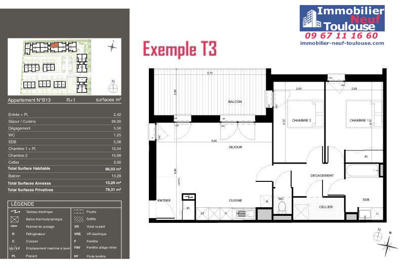 Appartements neufs à Pibrac - Programmes immobiliers neufs Urbis PASEO