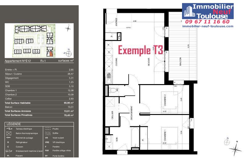 Appartements neufs à Pibrac - Programmes immobiliers neufs Urbis PASEO