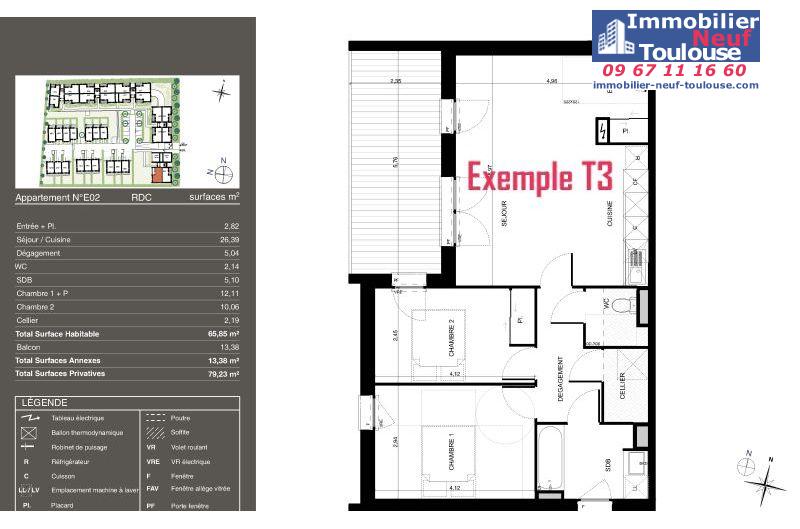 Appartements neufs à Pibrac - Programmes immobiliers neufs Urbis PASEO