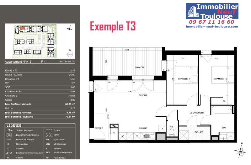Appartements neufs à Pibrac - Programmes immobiliers neufs Urbis PASEO