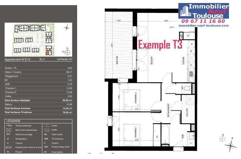 Appartements neufs à Pibrac - Programmes immobiliers neufs Urbis PASEO